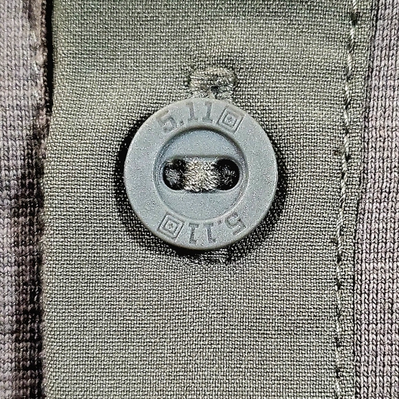 511 TACTICAL POLO SHIRT. MENS Sz:L LIKE NEW! TWO TONE. POCKET. SAMPLE STITCH. - Picture 11 of 11